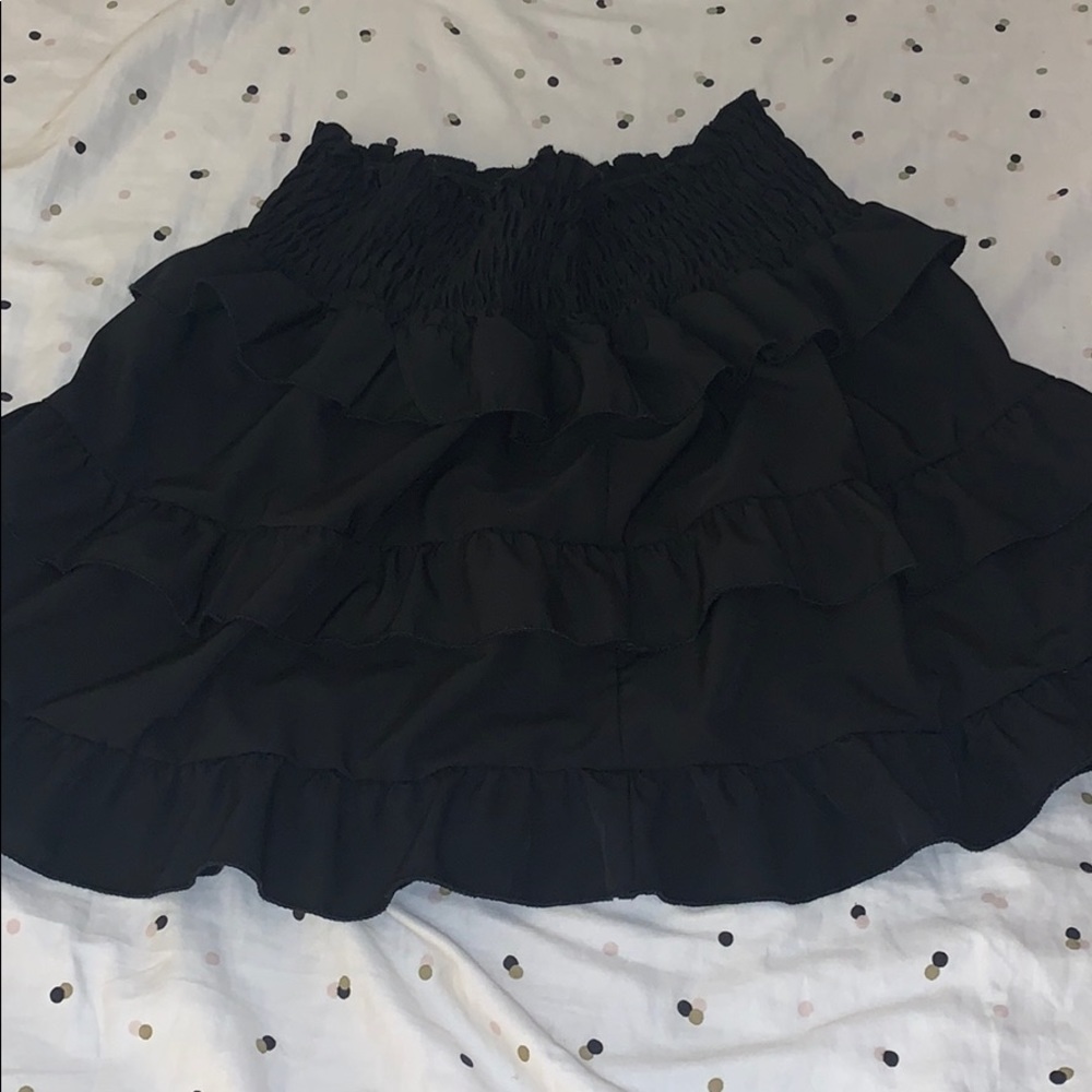 super cute black tiered skirt